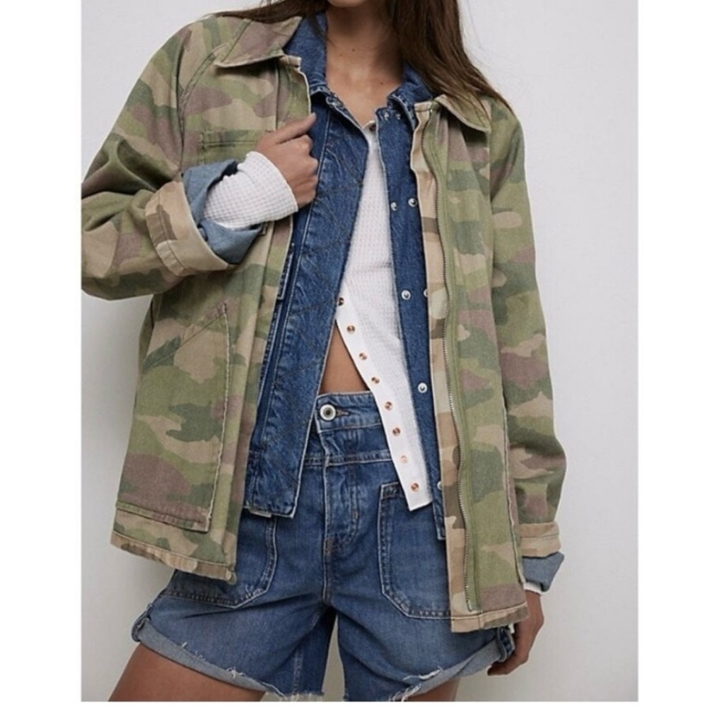 Free people We The Free Reversible Camo Jacket